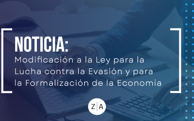 Modificación a la Ley para la Lucha contra la Evasión y para la Formación de la Economía